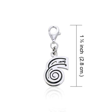 Reiki Symbol Silver Clip Charm TWC038 - Jewelry